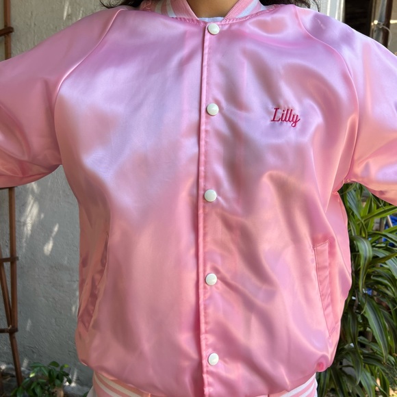 jackets-coats-vintage-satin-jacket-poshmark